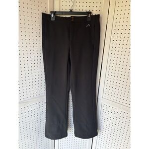 VERTICAL9 Pants Womens Large Black Softshell Fleece Lined Waterproof Ski Winter